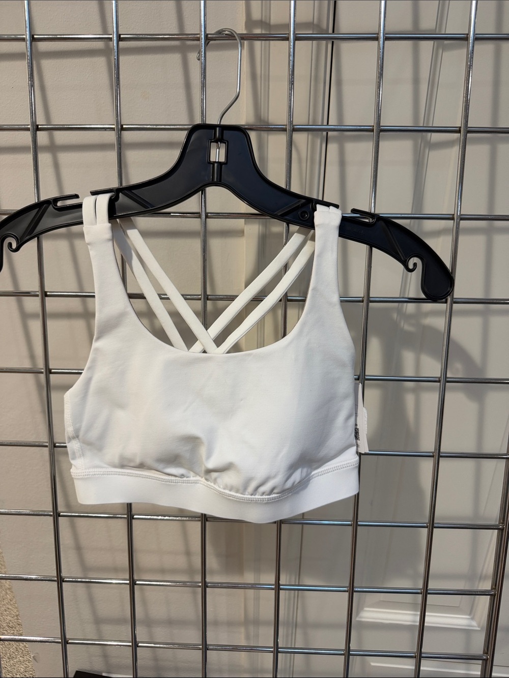 lululemon athletica White Strappy Crossback Sports Bra